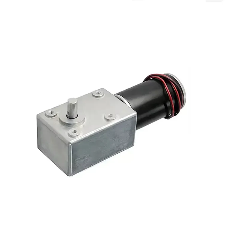 12V 24V DC Gear Motor High Torque Turbo Worm Self Locking Low Speed Positive Reverse Rotation Speed Regulation for DIY
