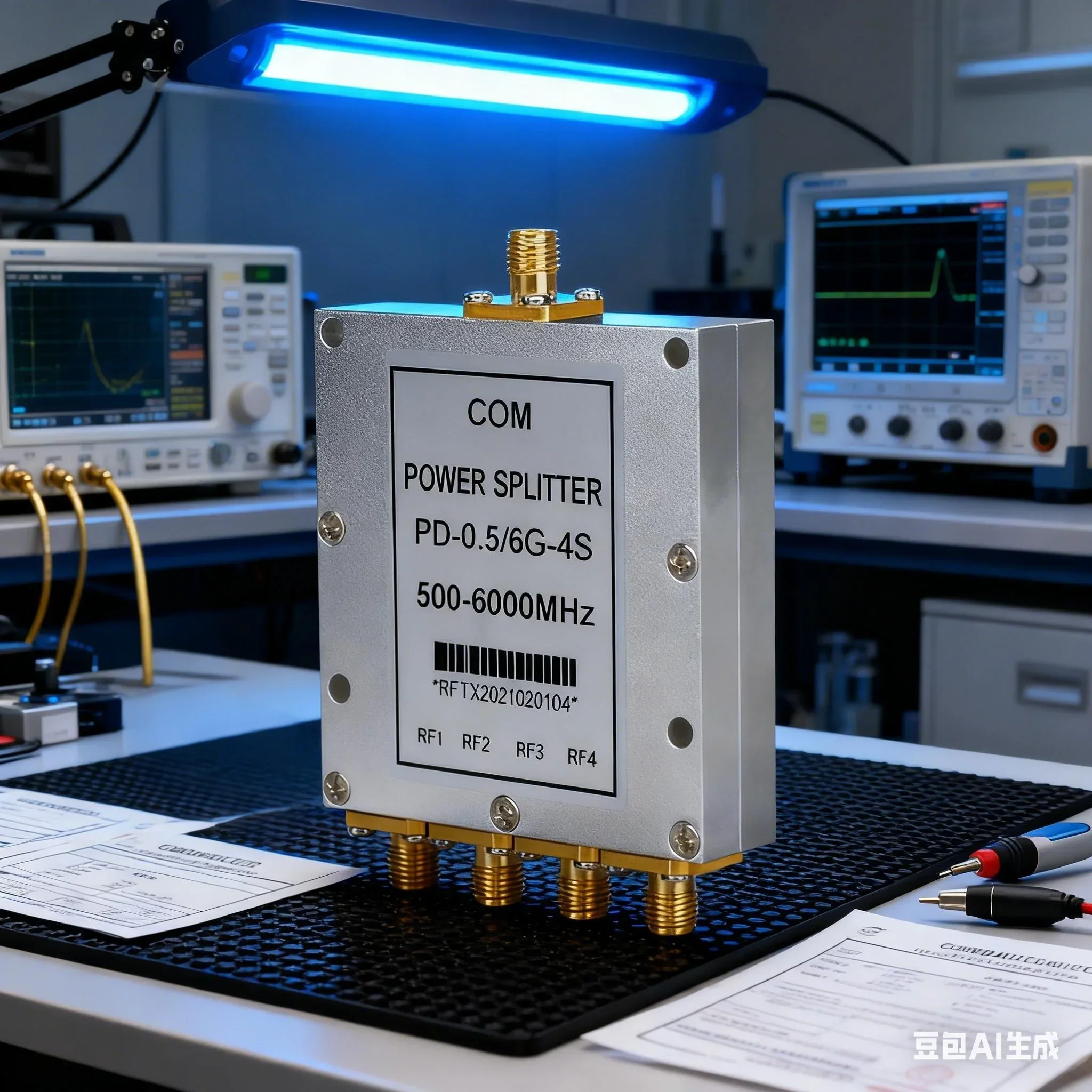 For GPS Signal Distributor 0.5-6G One Quarter Power Divider 2.4G/5.8G Combiner With Low Insertion Loss And High Isolation