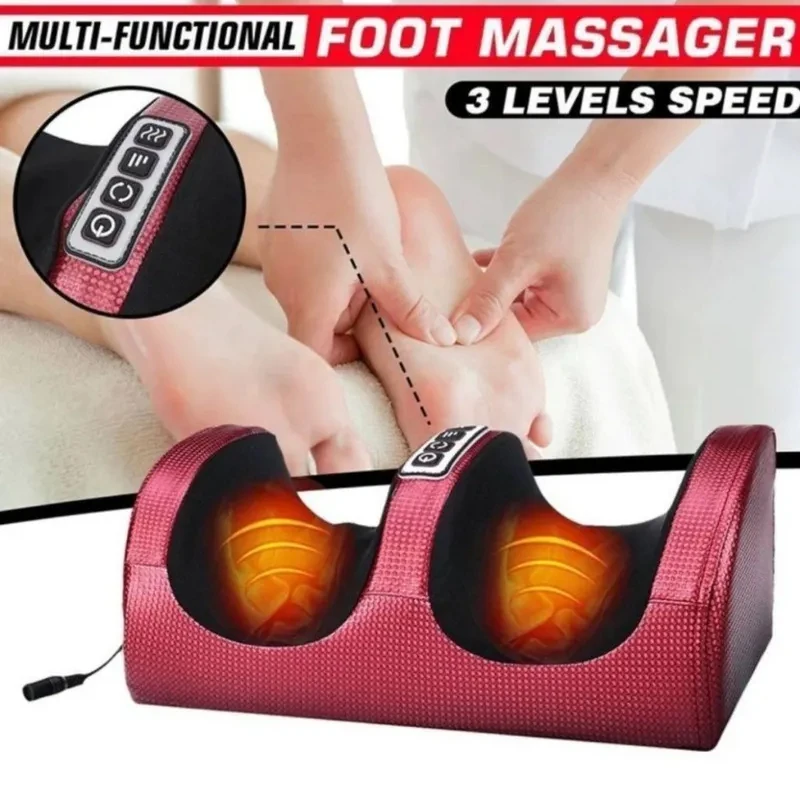 Infrared Heating Electric Foot Massage Shiatsu Relax Body Massager Heat Deep Muscles Kneading Roller Salud Relaxation Therapy