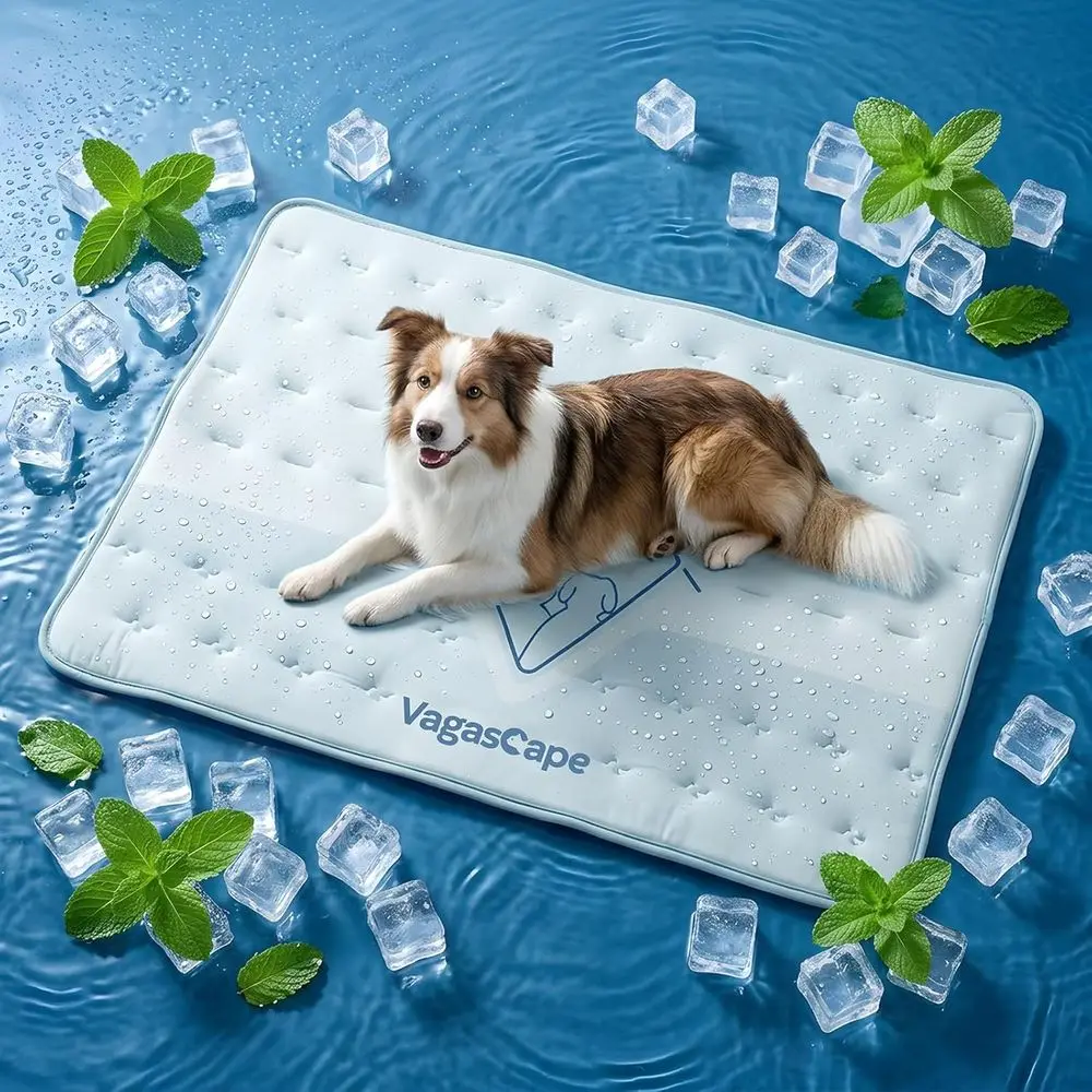 

Double-Sided Cooling Mat, 60 x 40, Thick & Durable for Large Pets, Washable, Suitable for Indoor and Outdoor Use