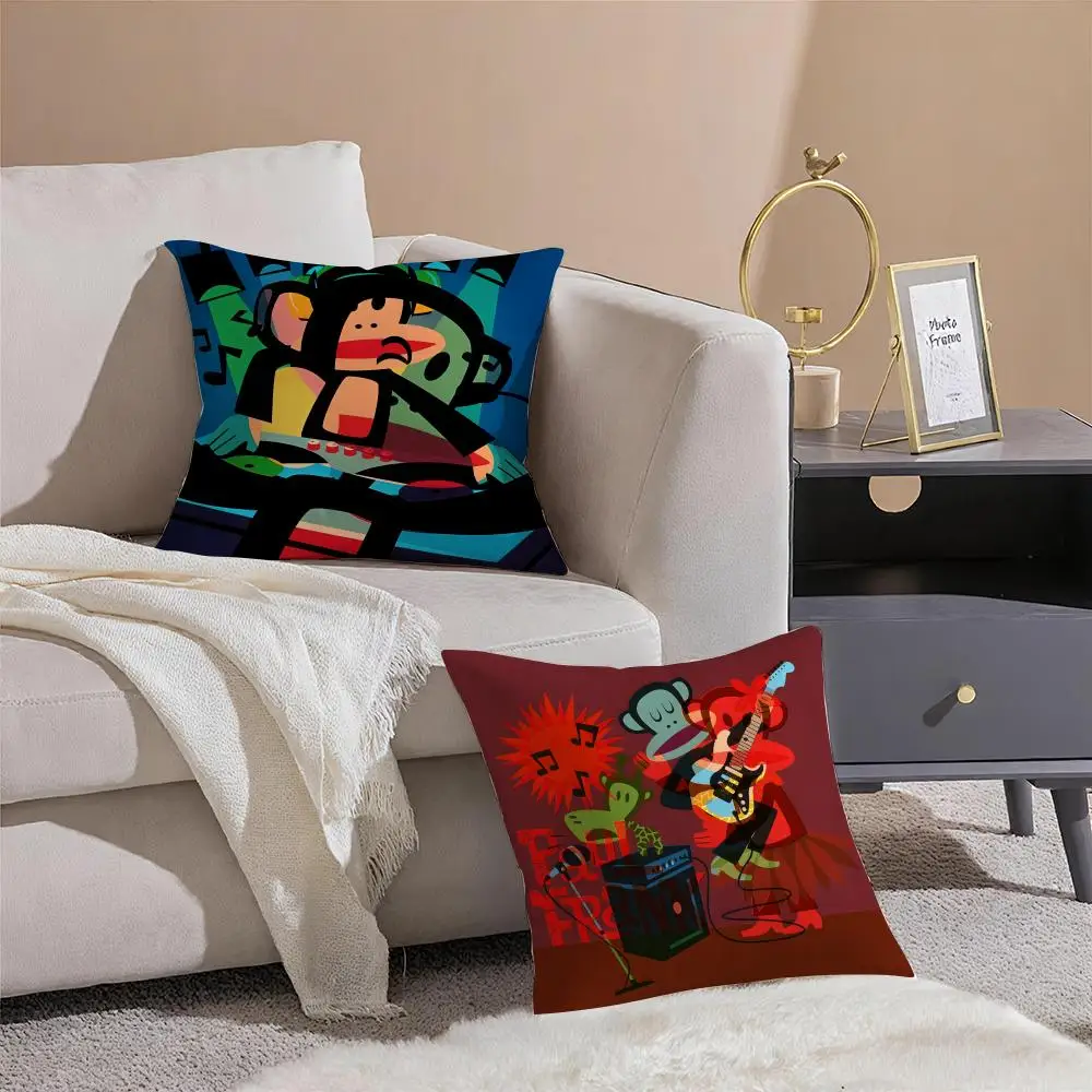 Paul f-Frank brand Pillow Case Double-Sided Plush Sofa Cushion Covers Organic Breathable Invisible Zipper