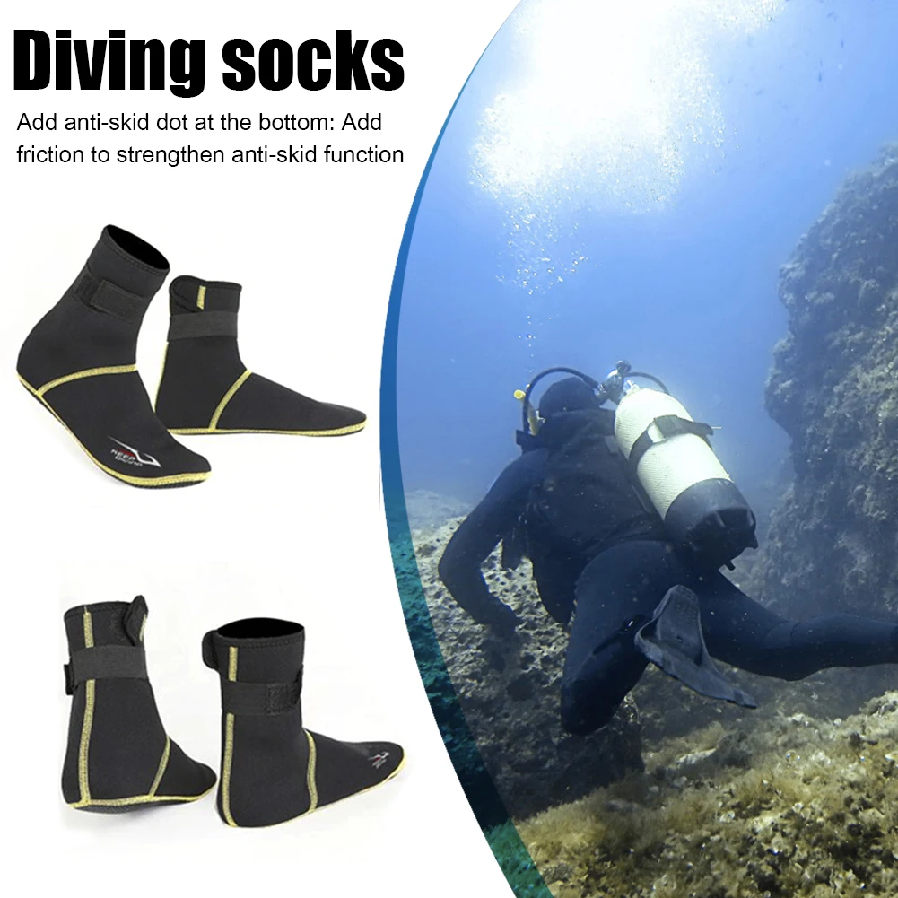 Anti-Slip Bottom Beach Boots Wetsuit Winter Swimming Thermal Socks Outdoor Neoprene Bodiness Snorkeling Diving Socks