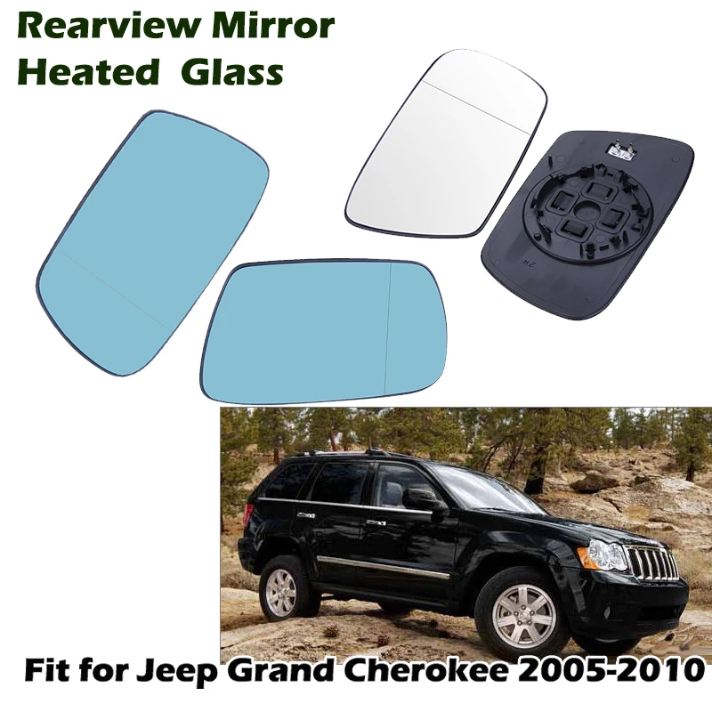 

Heated Side Rearview Mirror Glass Heater Anti-fog Defrosting Door Flat Wing Mirror Fit For Jeep Grand Cherokee 2005-2010