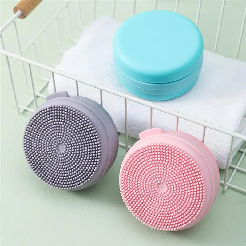 Soft Silicone Body Brush Wash Bath Shower Exfoliating Skin Fit For Baby Bath Shampoo Facial Massage Brush Supplies