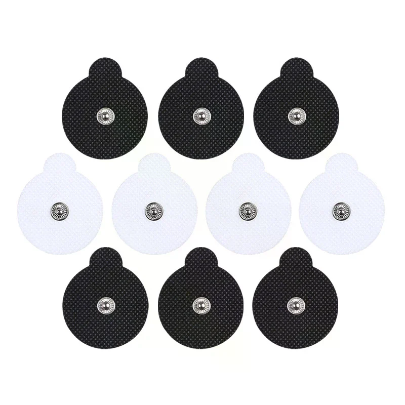 

2Pcs 4cm Round TENS Unit Electrode Pads For EMS Muscle Stimulator Electrotherapy Self-Adhesive Pads Replacement Reusable