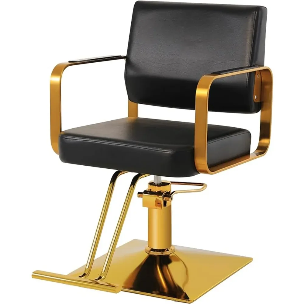 

Salon Chair For Hair Stylist Cosmetologists (Gold) Barber With Wheels Spa Beauty Equipment For Hair Professional Salon Chair