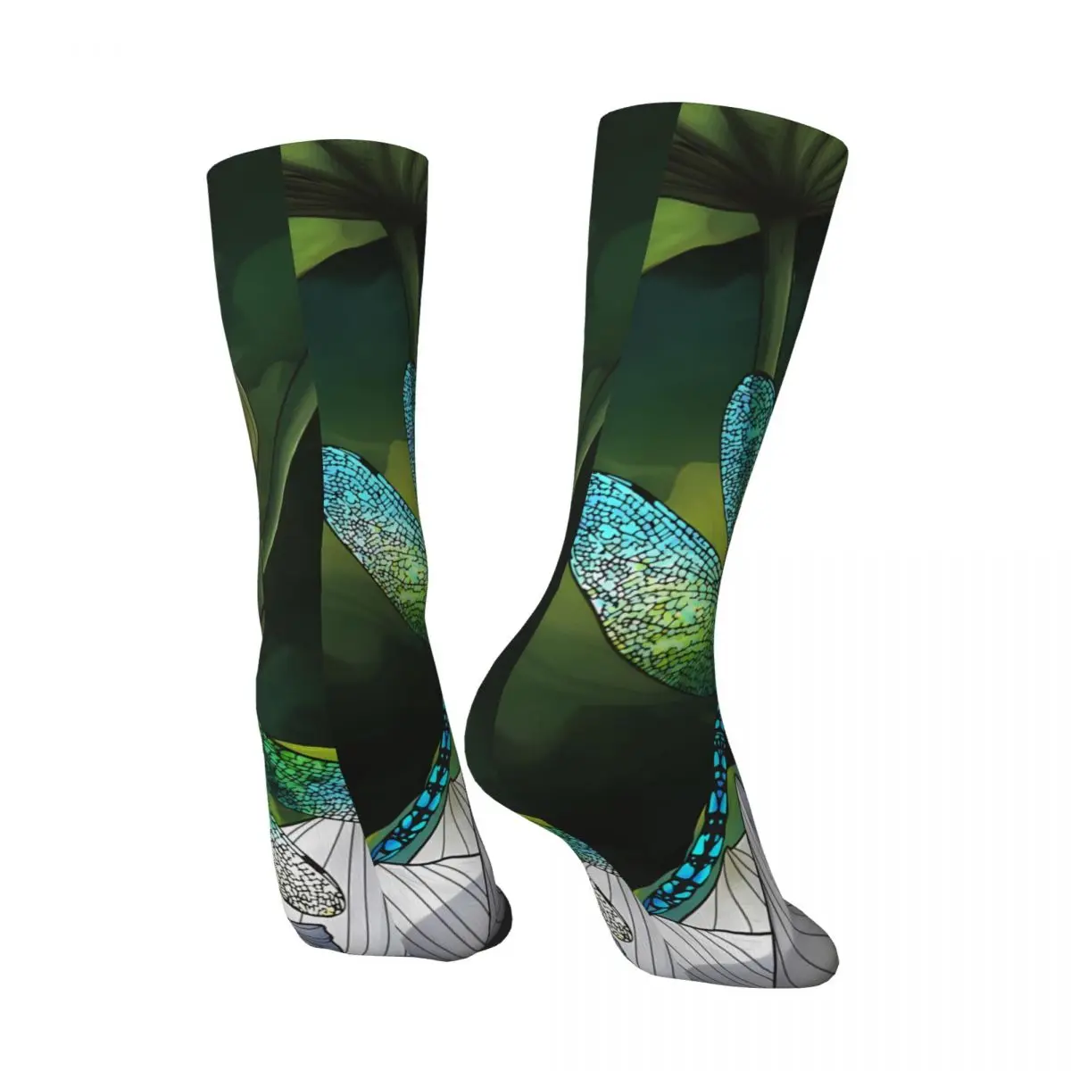 Libellen socken bedruckte Herren strümpfe aus Polyester