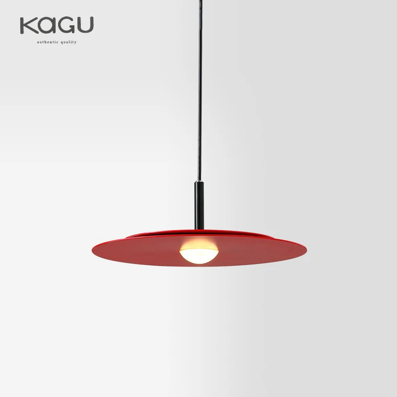 KAGU nowoczesna osobowość lampa wisząca latający spodek Home Decor dania projektant stół do jadalni Bar salon wisiorek w kształcie UFO światła