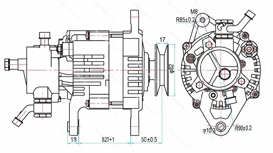 Auto Car Alternator 12v ISUZU 4a-fe Engine Corolla Claw-pole Type Picture Shows Alternator Assembly Fiat 126-p Alternador 60A