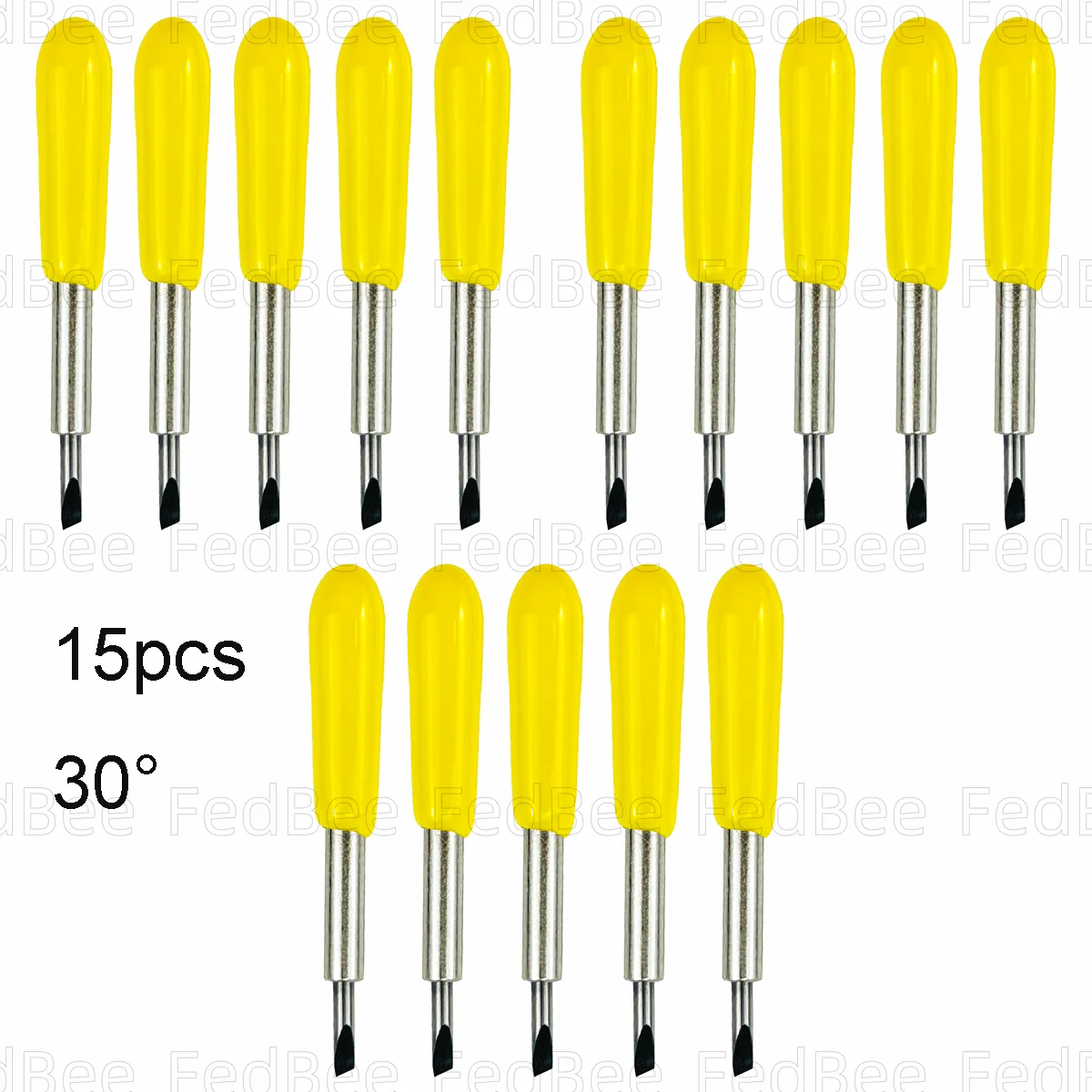 

15pcs 30° Vinyl Cutter for Cricut Maker Silhouette Cameo Roland Sunshine Skycut Ultra Thin Materials