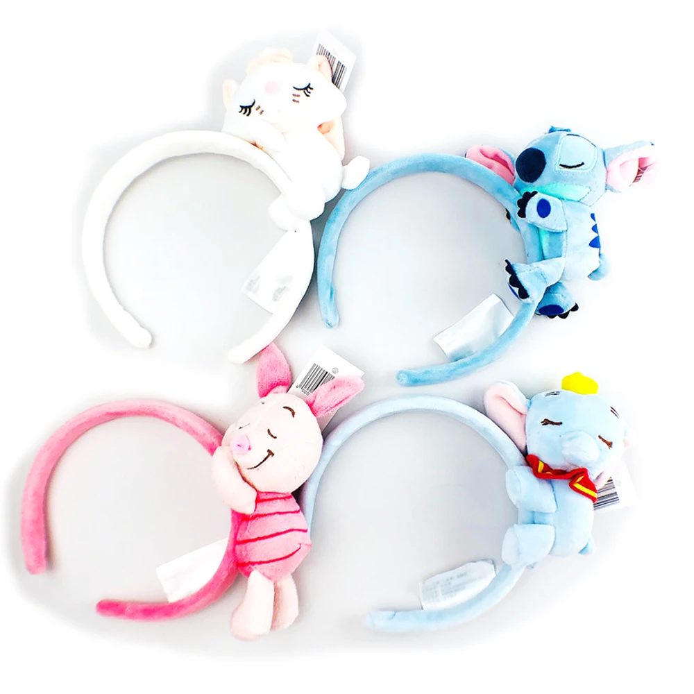 Disney Cartoon Plush Animal Hairband Headband Hair Accessories Women Girl Baby Kid COSTUME Headband Hair Hoop Cosplay Plush Gift