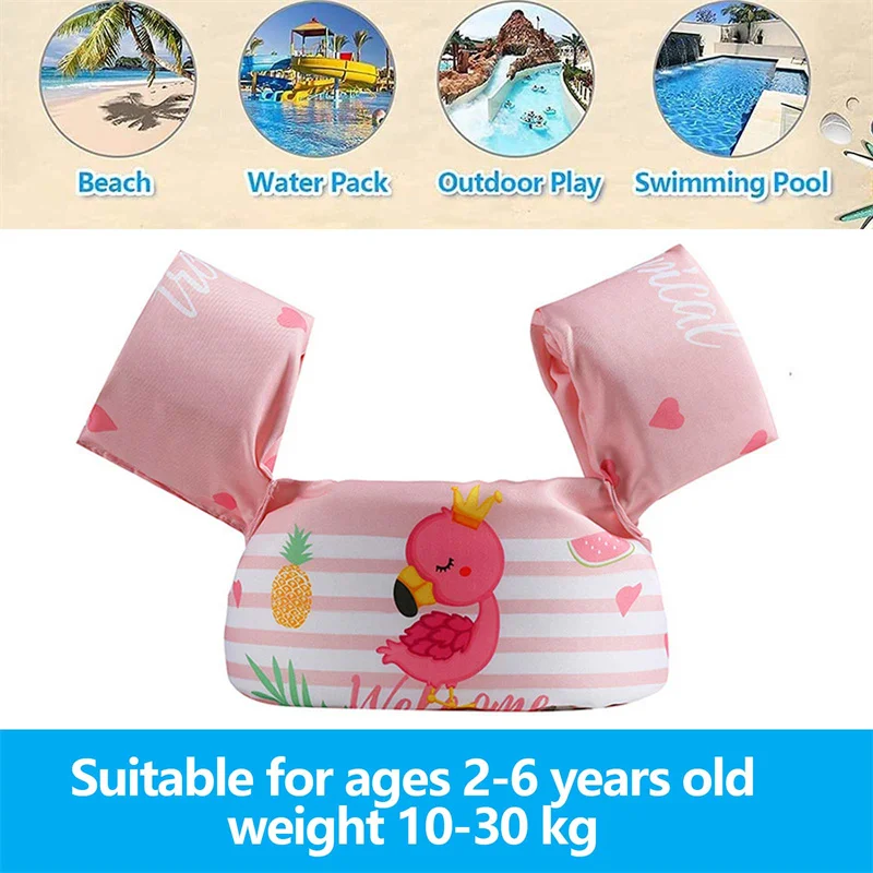 Criança natação do bebê flutua anel de braço inflável crianças mão nadar piscina flutuante segurança flamingo natação círculo float