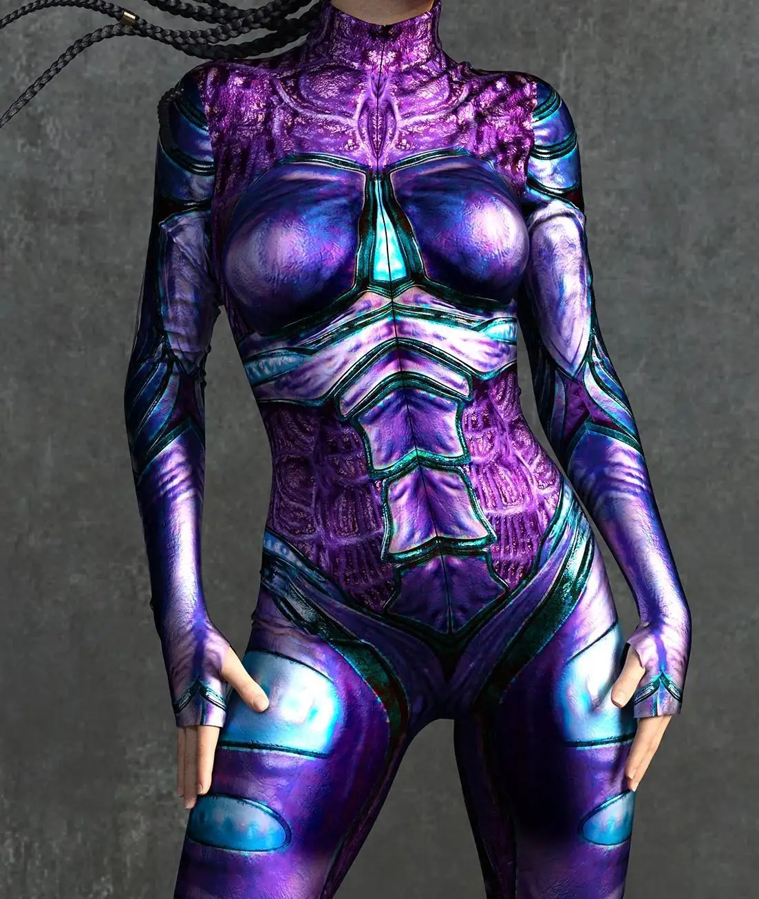 Damen Sexy Rüstungs-Overall für Feiertage, Partys, Halloween, Karneval, Cosplay-Kostüm, Steampunk-Maskerade-Bodysuit – Detail 12