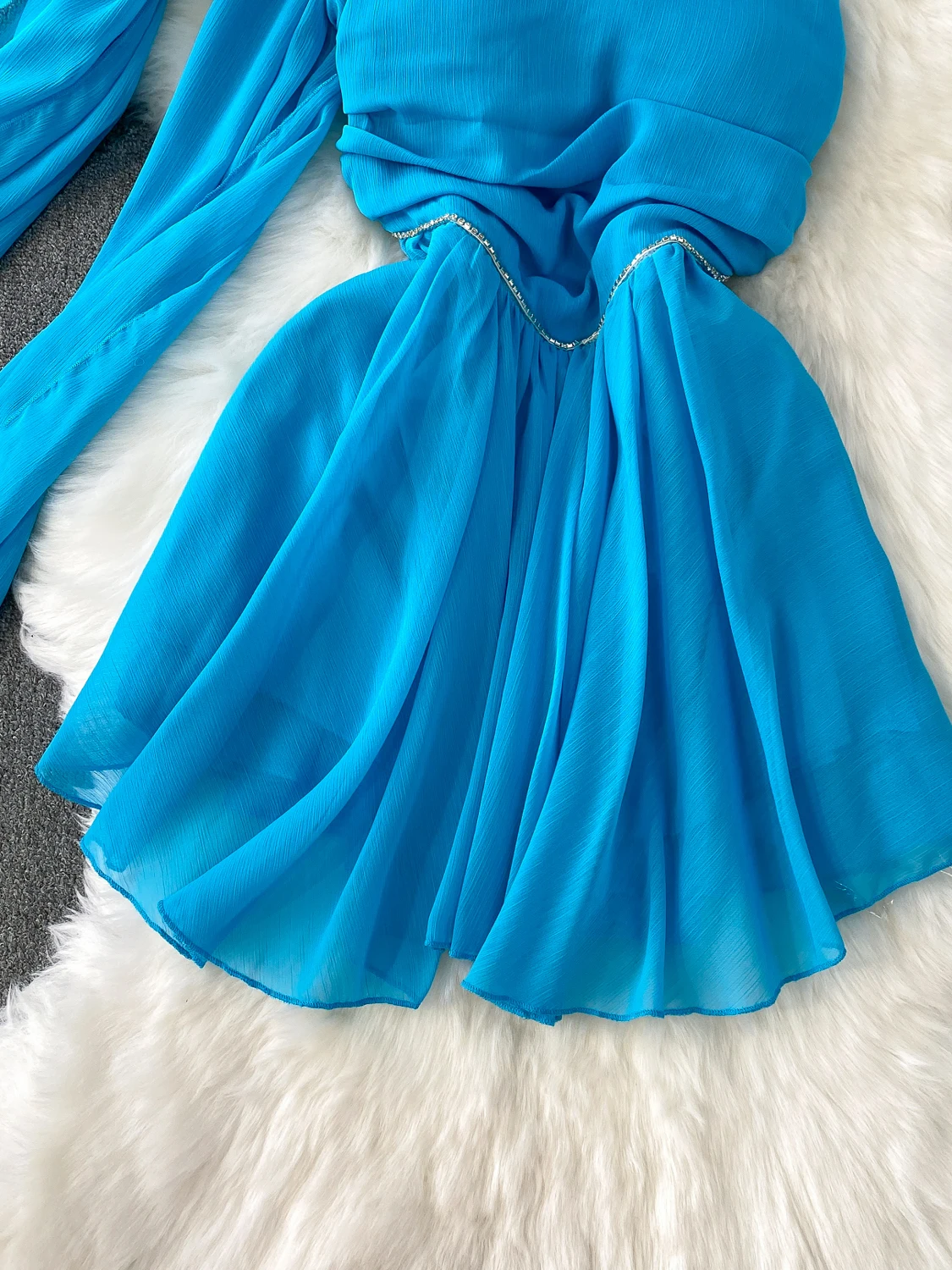 Ele Sexy Strapl Pleated Slimming Draped Evening Gown Women's Korean Sle High Waist A-Line ort Dr Summer Faion