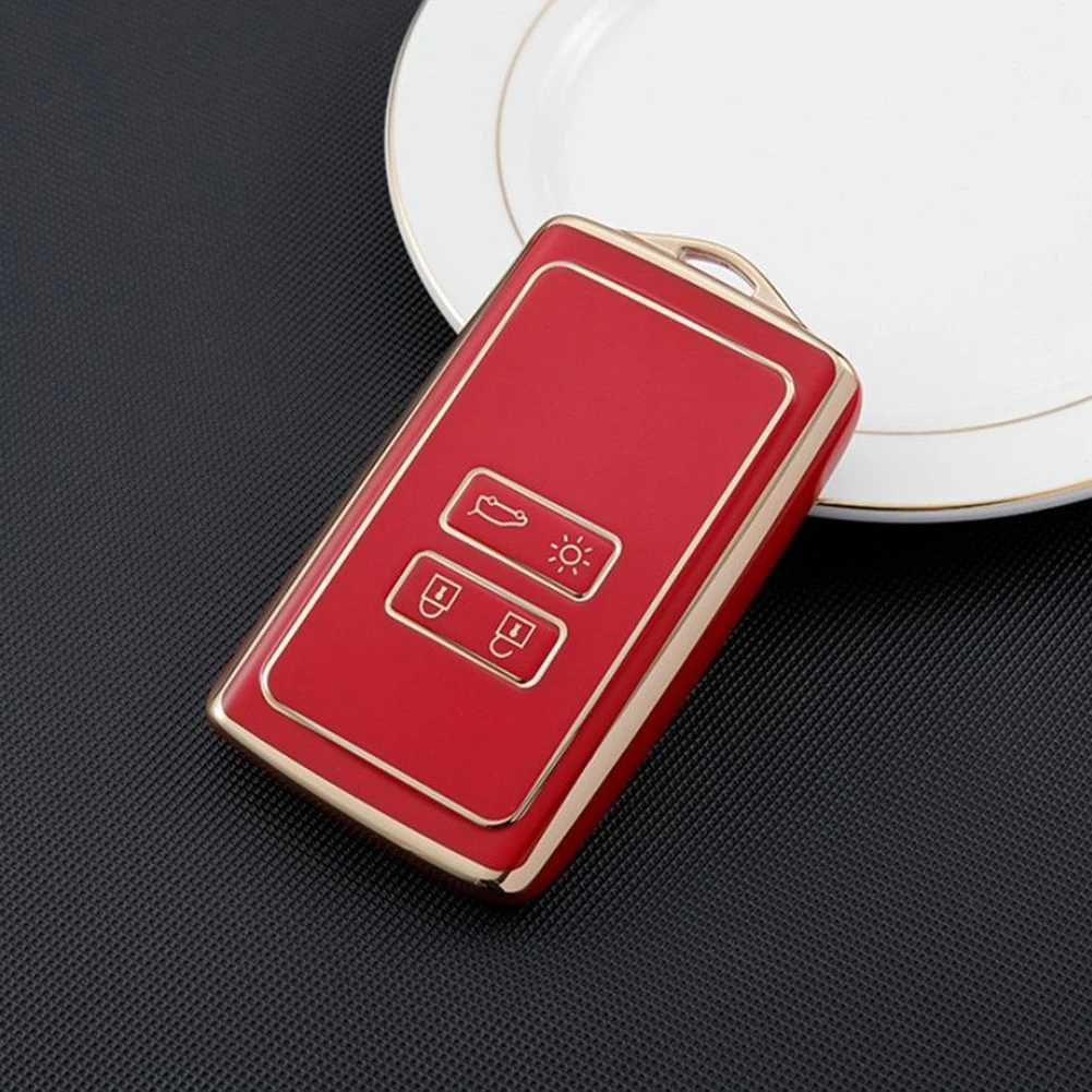 Accessories Car Key Case Cover Anti-fall Anti-vibration Button 4 Electroplated Key Protection Scratch-resistant