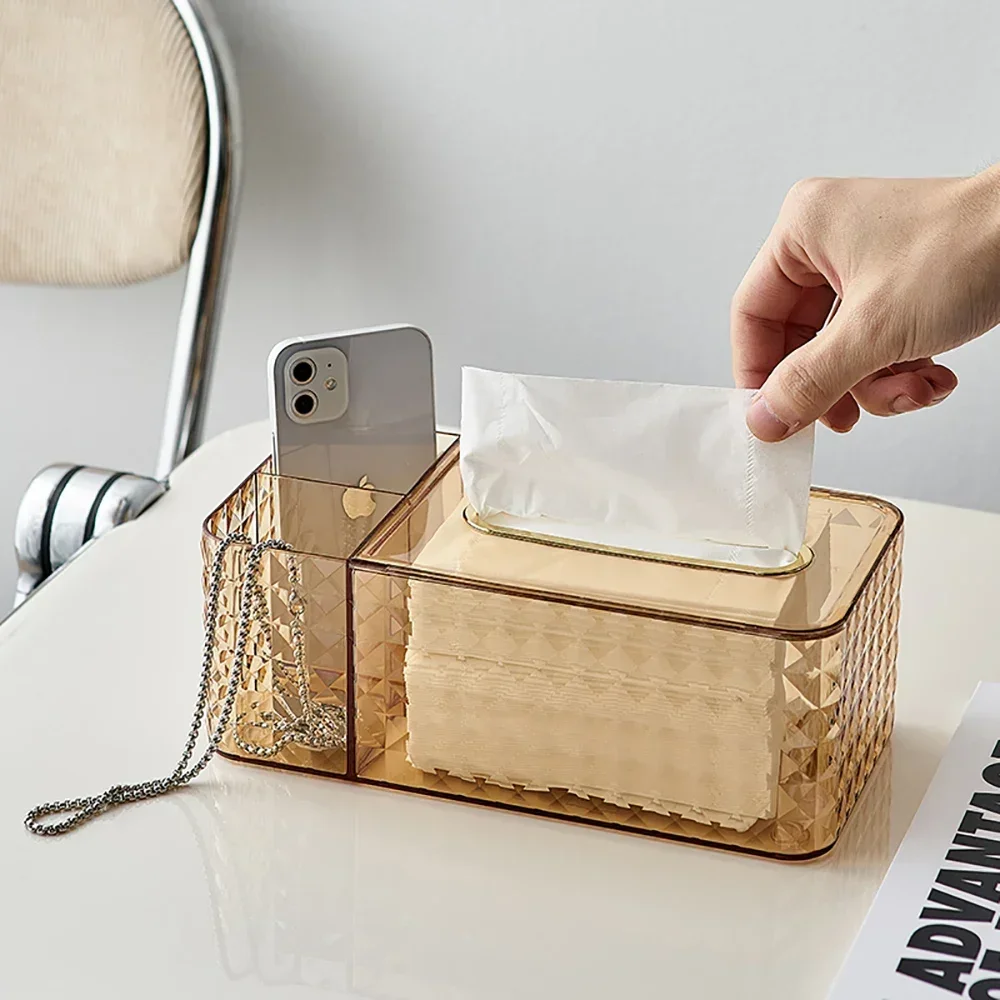 

Draw-type Tissue Box Nordic Home Decoration Accessories Plastic Storage Box Living Room Bedroom Decoration Table Tissue Holder