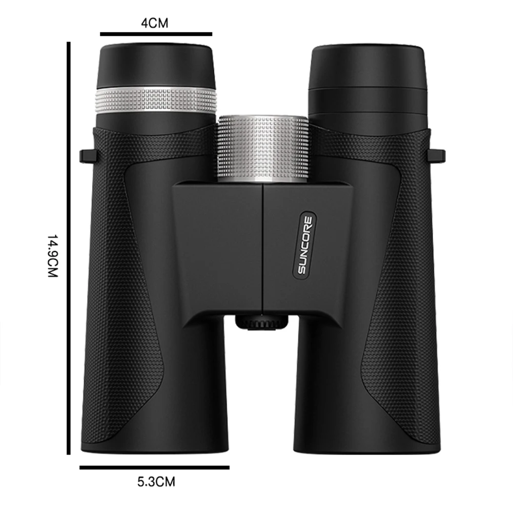 Jumelles BAK4 pour adultes, 12x42, haute Performance, avec support de téléphone, pour l'observation des oiseaux, la chasse, la randonnée, les voyages, le Camping