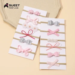 Mini Hair Bows Girl Bowknot Headband for Newborn Baby Girl Elastic Rubber Bands for Kids Toddler's Hairbands Baby Accessories