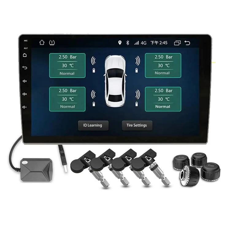 NEW External/built-in Options Tire Pressure Monitoring System Tpms for Vehicle Car Tire Pressure Display Screen for Android