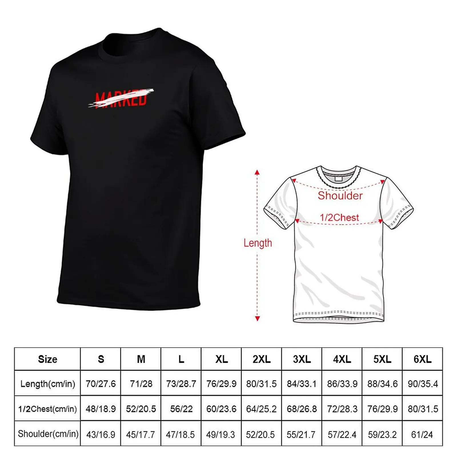 Marked T-Shirt Casual Loose Fit Short Sleeve T-Shirt
