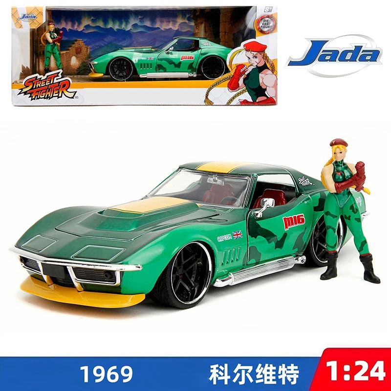 Jada 1:24 Scale 1969 CORVETTE Alloy Car Model Ornament Souvenir Display Collection Hobby Gift