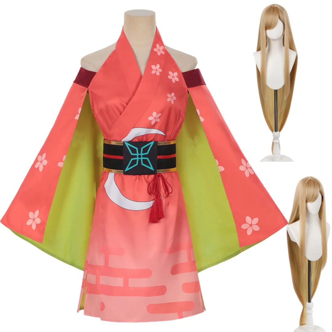 

Anime Spacetime Princess Kaguya Yachiyoru Cosplay Costume Wig Full Set