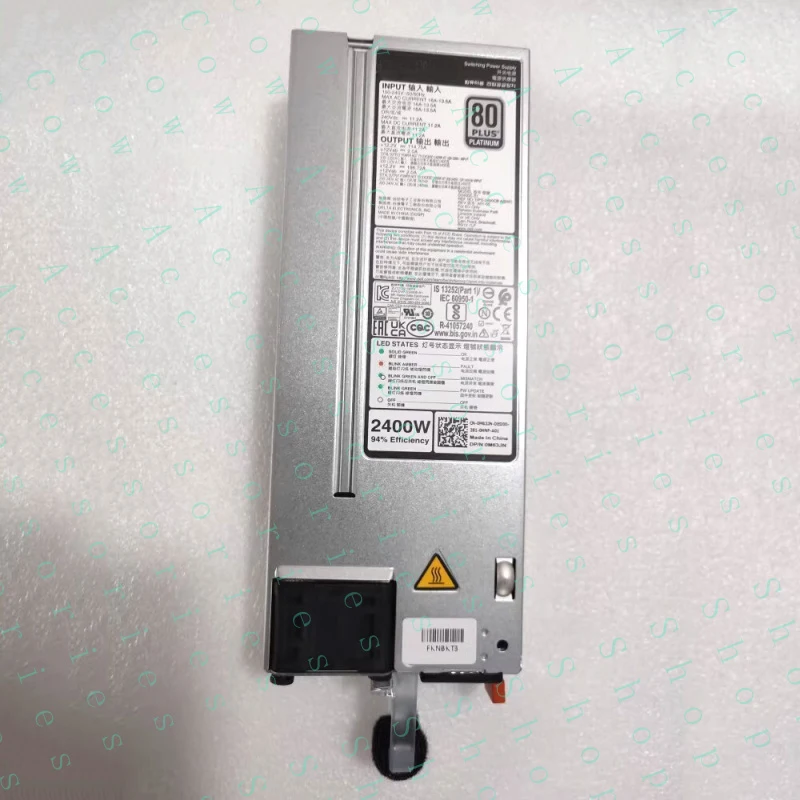 

PP+New Switching Power Supply 2400W 80Plus Platinum For PowerEdge T550 R750 R760