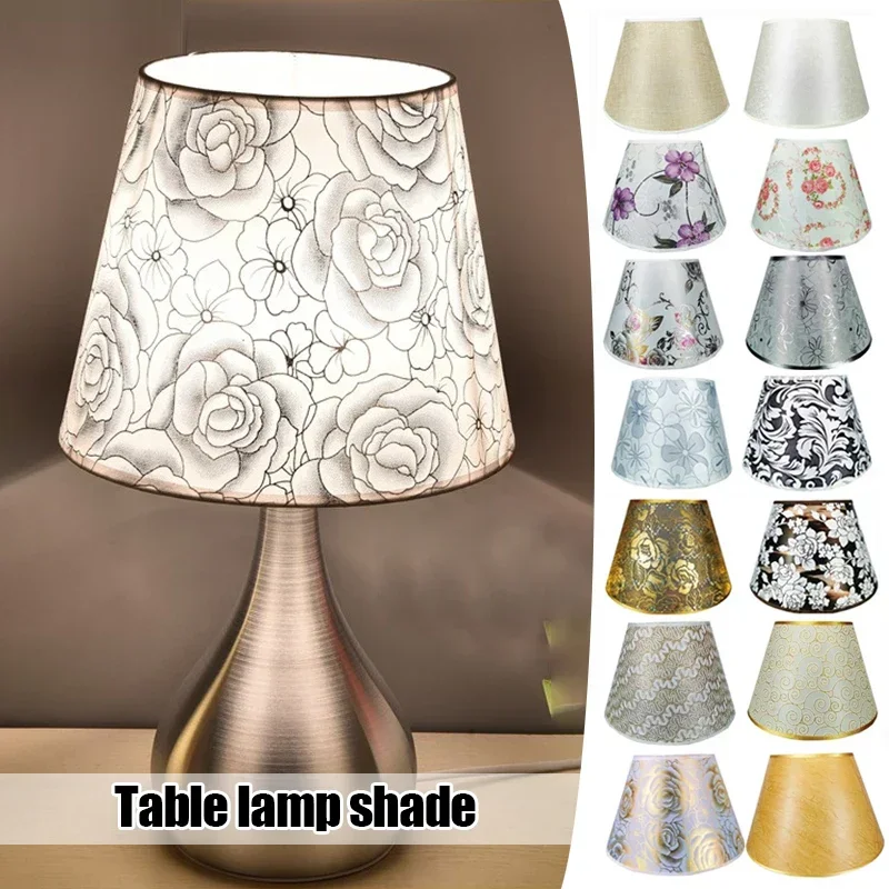 European Retro Style Table Lampshades PVC Sheepskin Fabric Floor Shade Lamp Bedroom Bedside Home Decor Wall Lamp Shell Cover