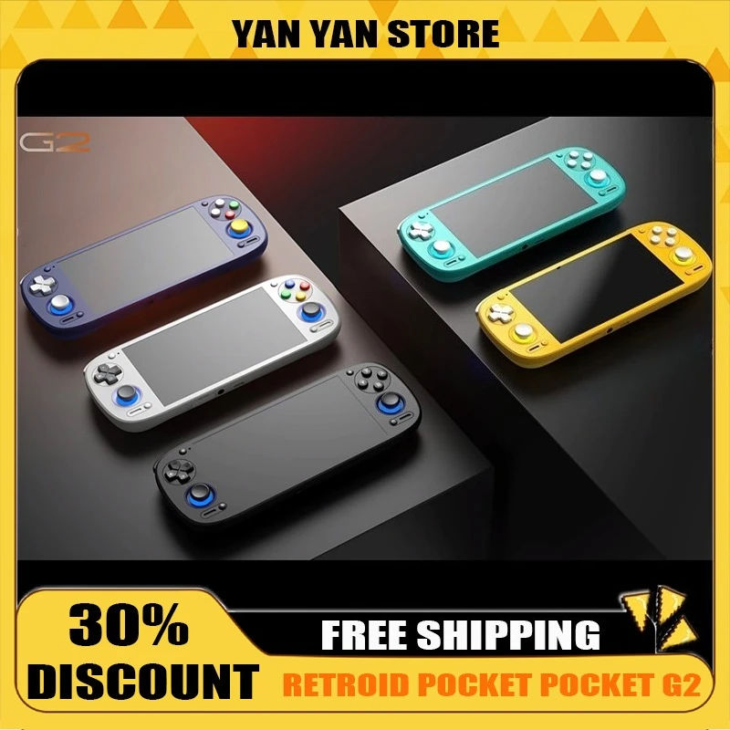 

Retroid Pocket Pocket G2 Android Game Console 5.5Inch 1080P AMOLED Screen 5000mAh Hall-Effect Joaystick RP G2 Handheld Consoles