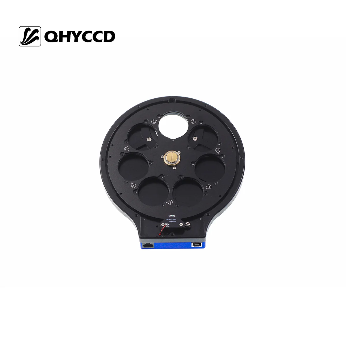 QHYCCD QHYCFW3 Ultradünnes elektrisches Filterrad der 3. Generation mit 4-poliger USB-Schnittstelle für astronomische Bildgebung