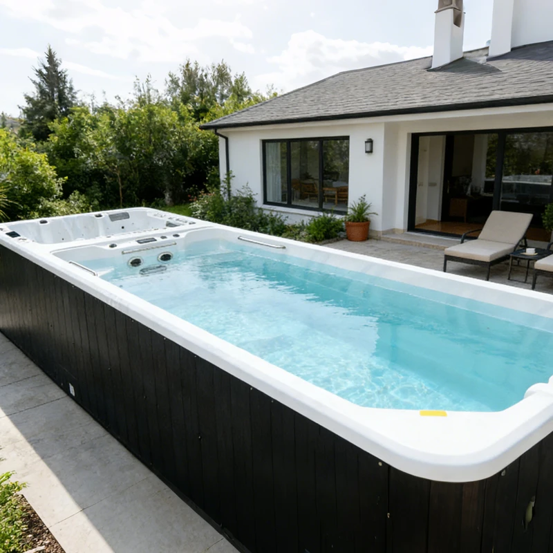 Insulated Inflatable Massage Spa Pool Constant Temp Hot Whirlpool Tub For Winter Outdoor Garden Relax Experience