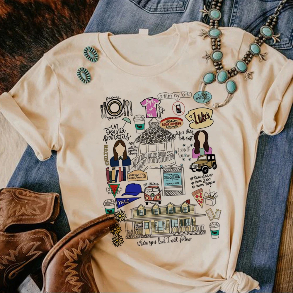 Gilmore Girls t shirt women summer anime Japanese t-shirts female anime clothes