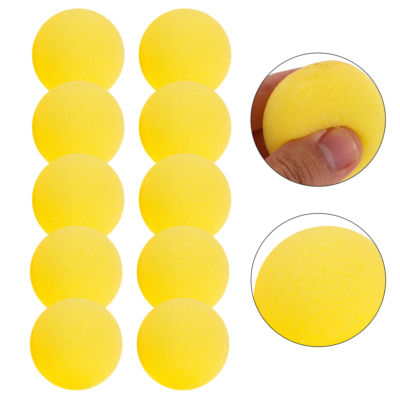 10Pcs Round Sponge Balls Trick Props Soft Sponge Balls Performance Supplies Party Festival Interactive Accessories