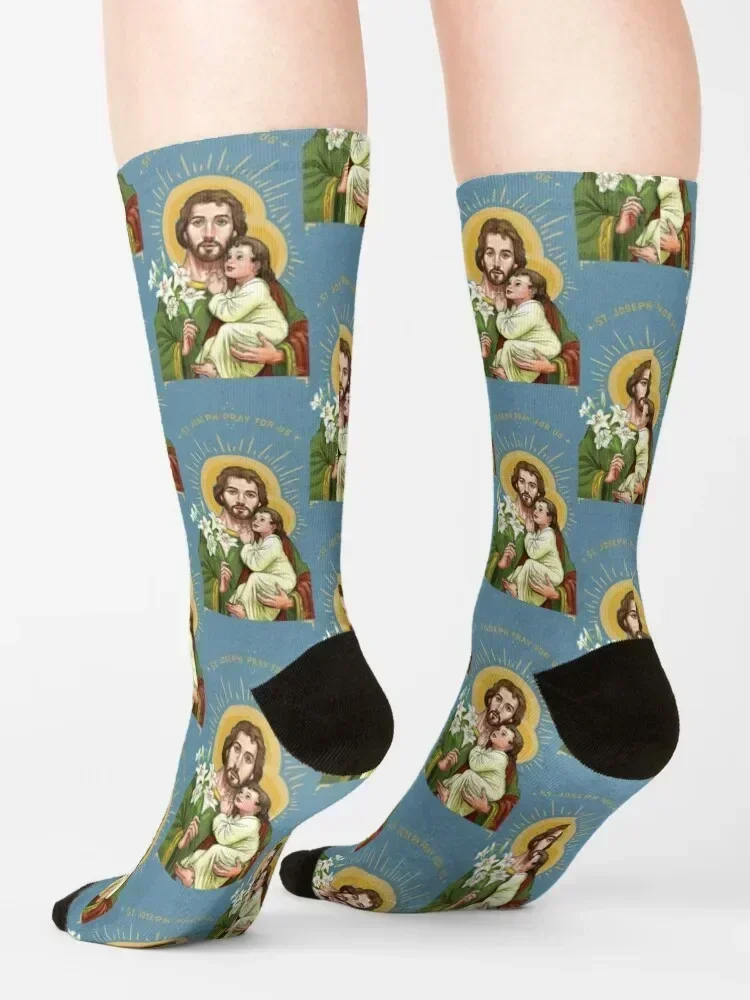 St. Joseph Socken Anti-Rutsch-Fußball Anti-Rutsch-Socken Damen Herren