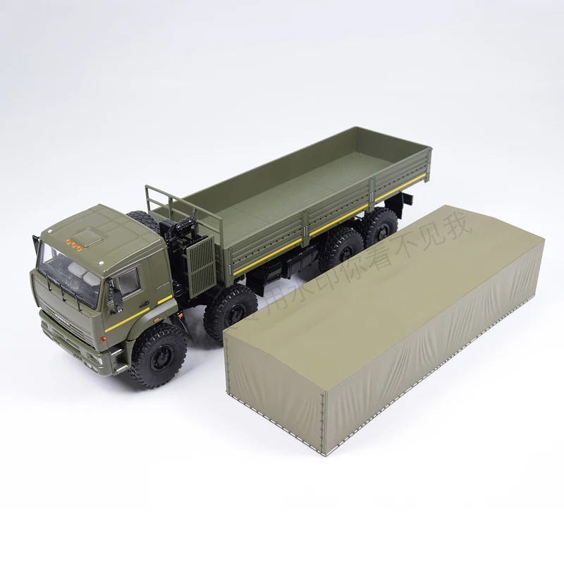 Diecast 1/43 Scale Russian KAMAZ-6560 Flatbed Truck Simulation Alloy Car Model Collectible Ornament Gift