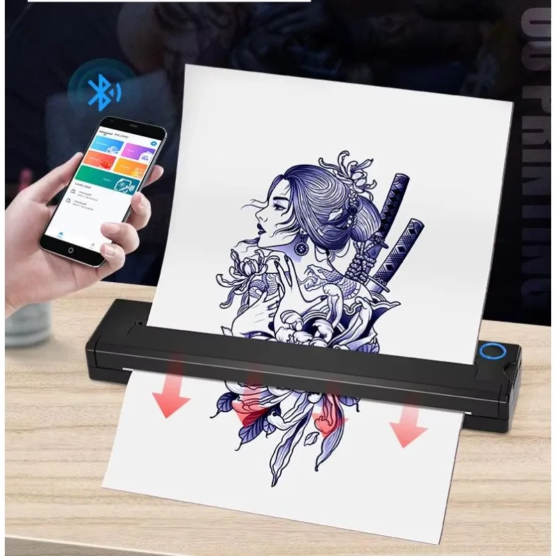 Hot Sale 2 In 1 Printer Thermal Document Tattoo Printer Transfer Machine Home Office Use
