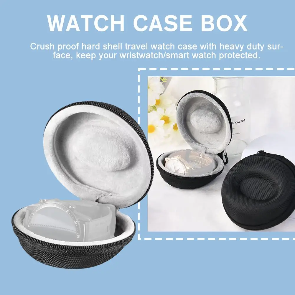 

Travel Portable Storage Box For Single Watch Shock And Impact-resistant For Huawei Apple Smart Zipper Box Universal Watch B D7R9