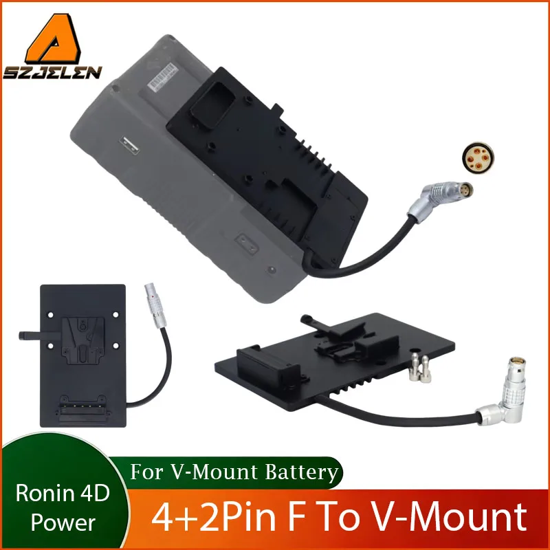 

DJI Ronin 4D Camera V-Mount Battery Board To 1B 4+2Pin Female Plug