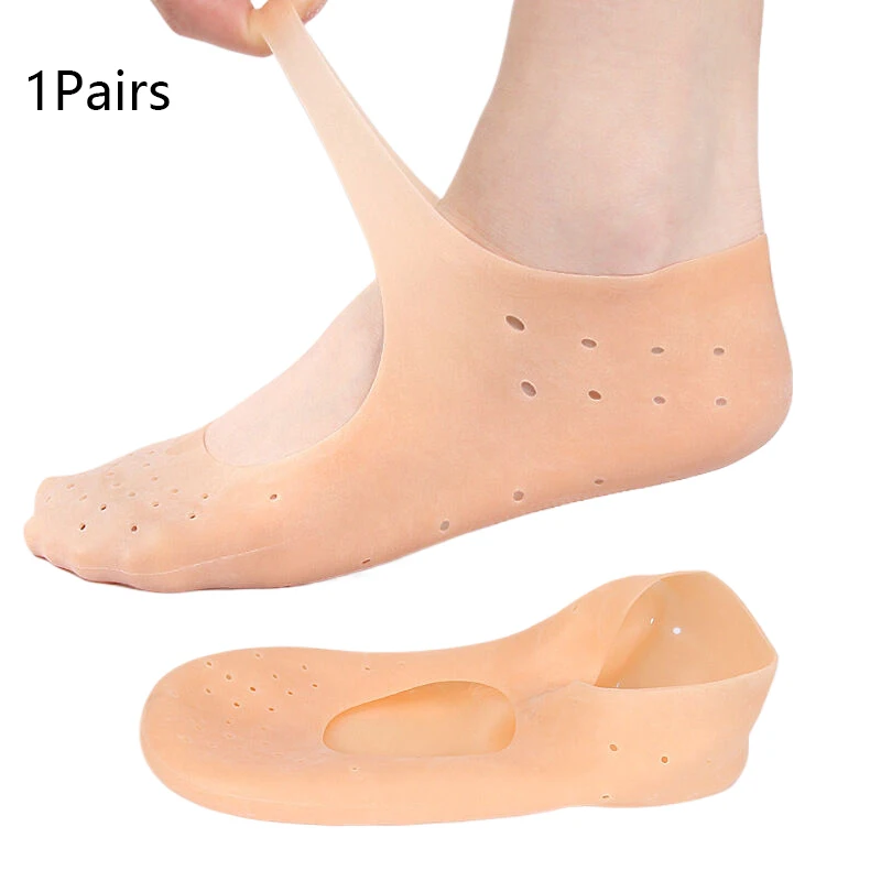 1Pairs S/L Spa Silicone Socks Moisturizing Gel Boat Socks Preventing Foot Dryness Cracked Dead Skin Remove Foot Care Tools