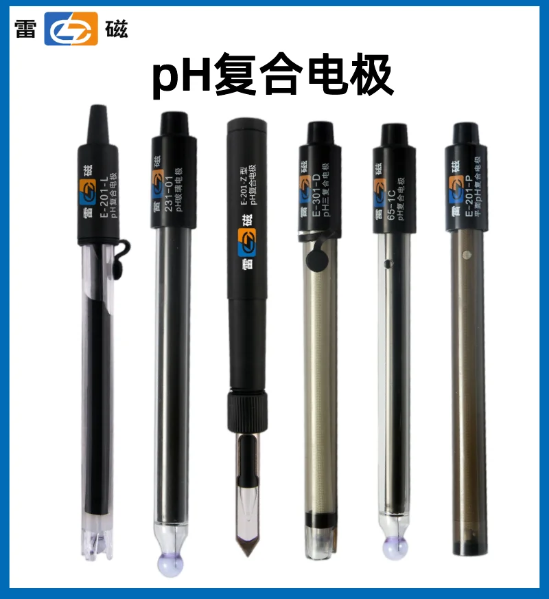 

Shanghai Thunder Magnetic pH composite electrode E-201-C E-301-F type 65-1-C rechargeable laboratory pH meter probe