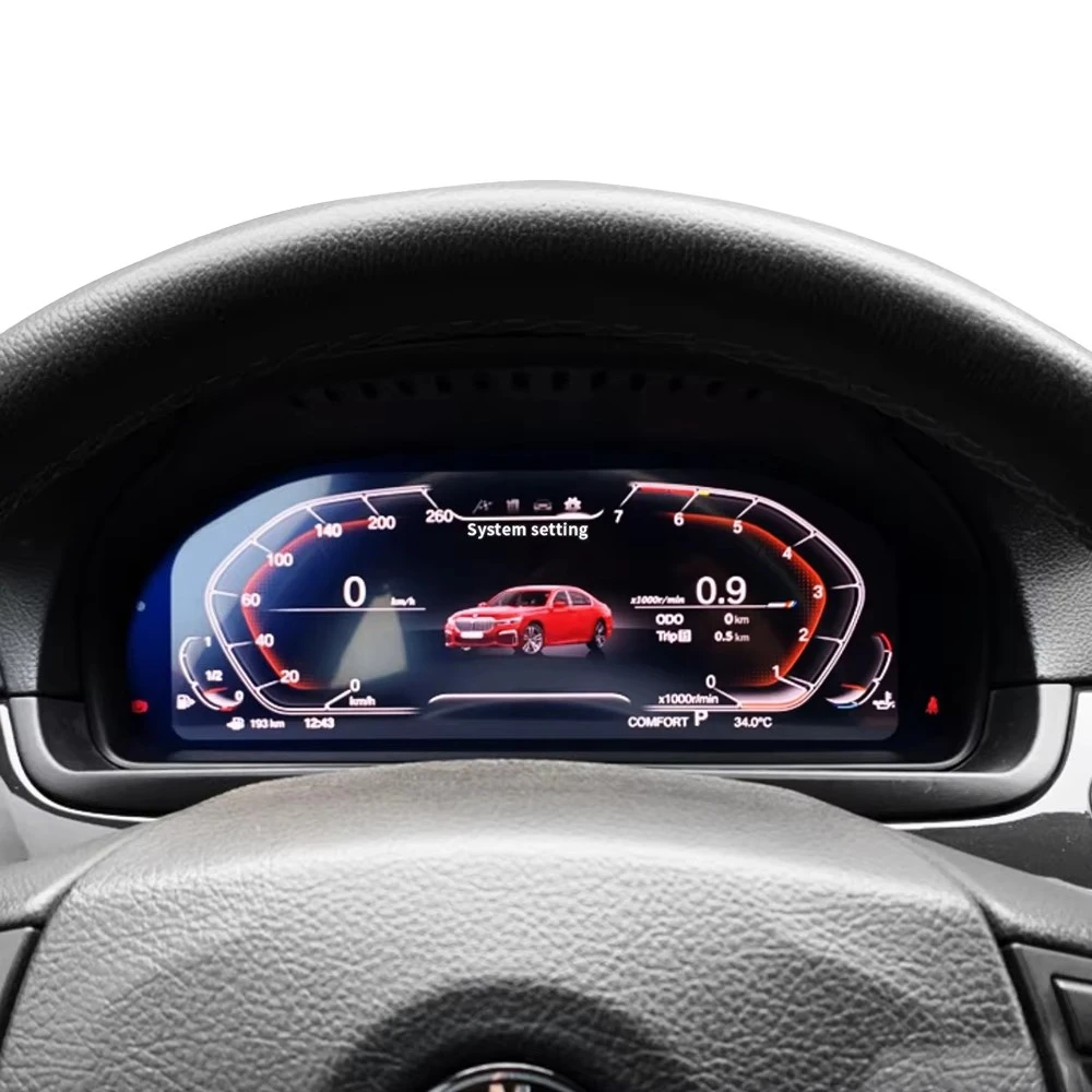 Auto Speed Meter for Car Head up LCD Dashboard Digital Speedometer Instrument Cluster for 5 Series E60 F10 F11 GT F07