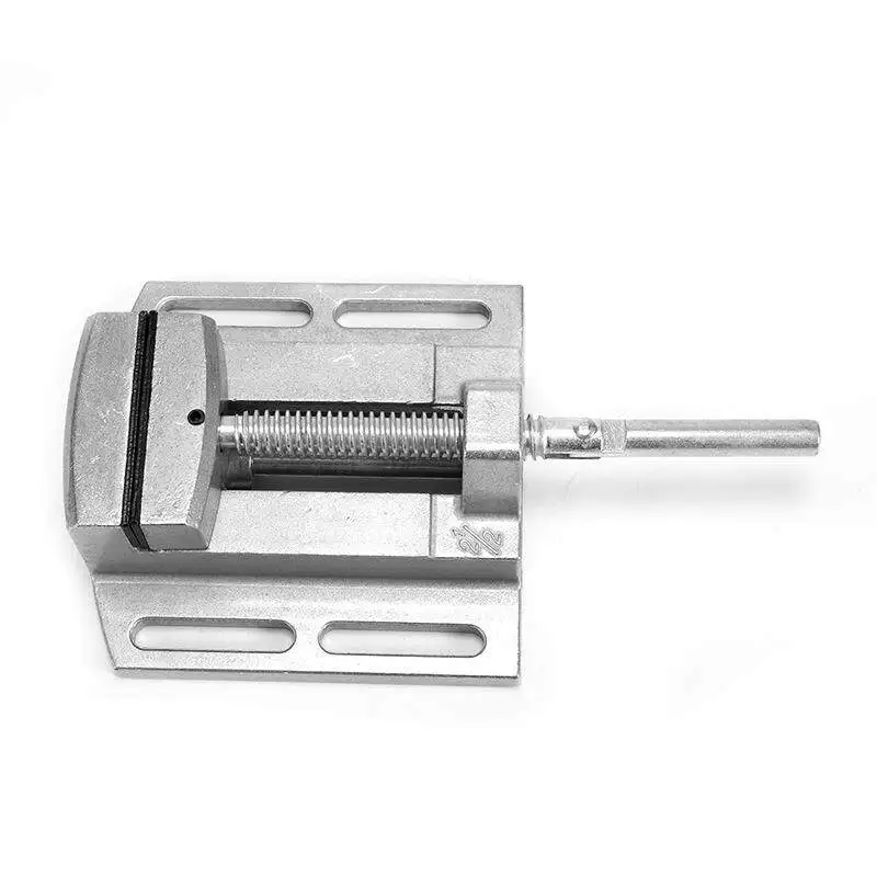 2.5 Inch Aluminum Mini Bench Vise Double Track Clamp Fixture For Bench Drilling Machine