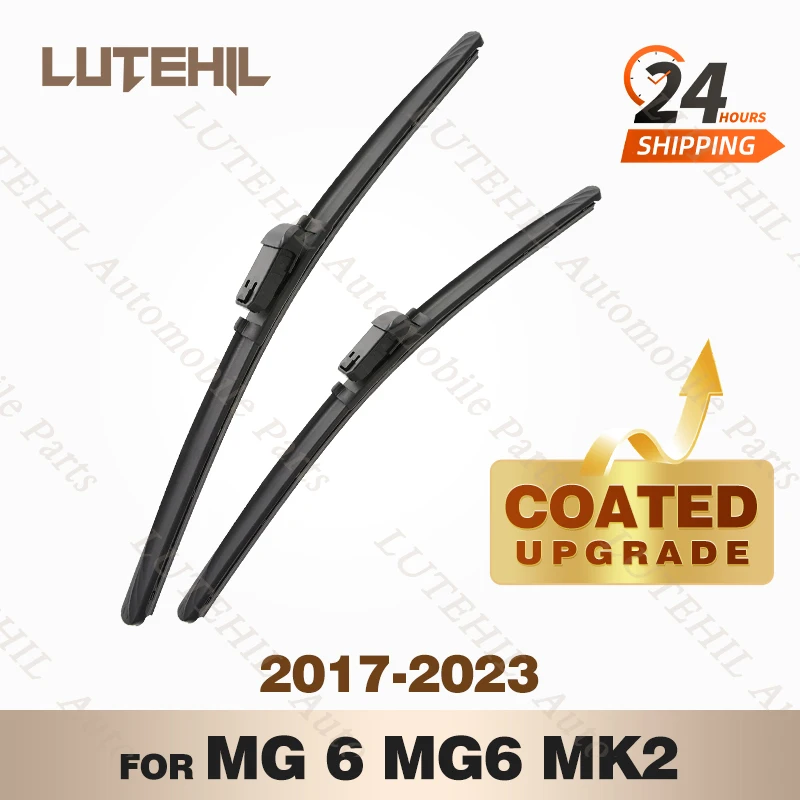 

LUTEHIL's Silicone Front Wiper Set For MG 6 MG6 MK2 2017 - 2023 2018 2019 2020 2021 2022 coated windshield wiper blade 24"+18"