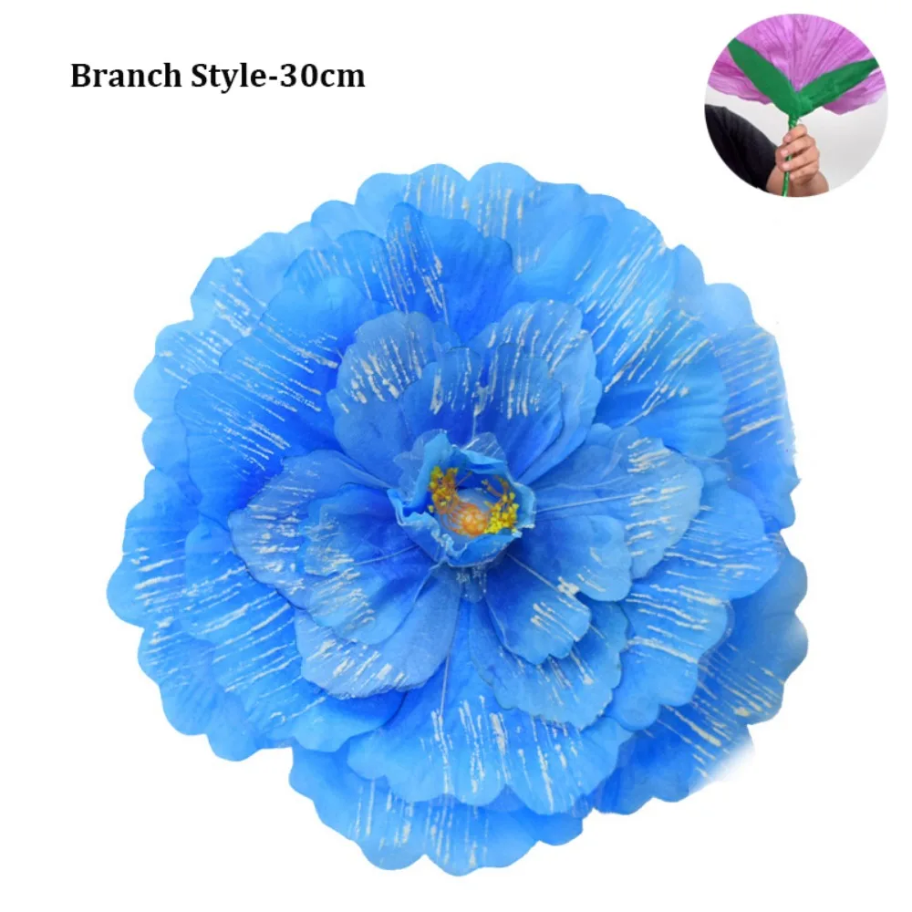 

17/20/30/40/50 см пион цветок танцевальный реквизит красочные творческие выступления детский сад танцевальная ткань