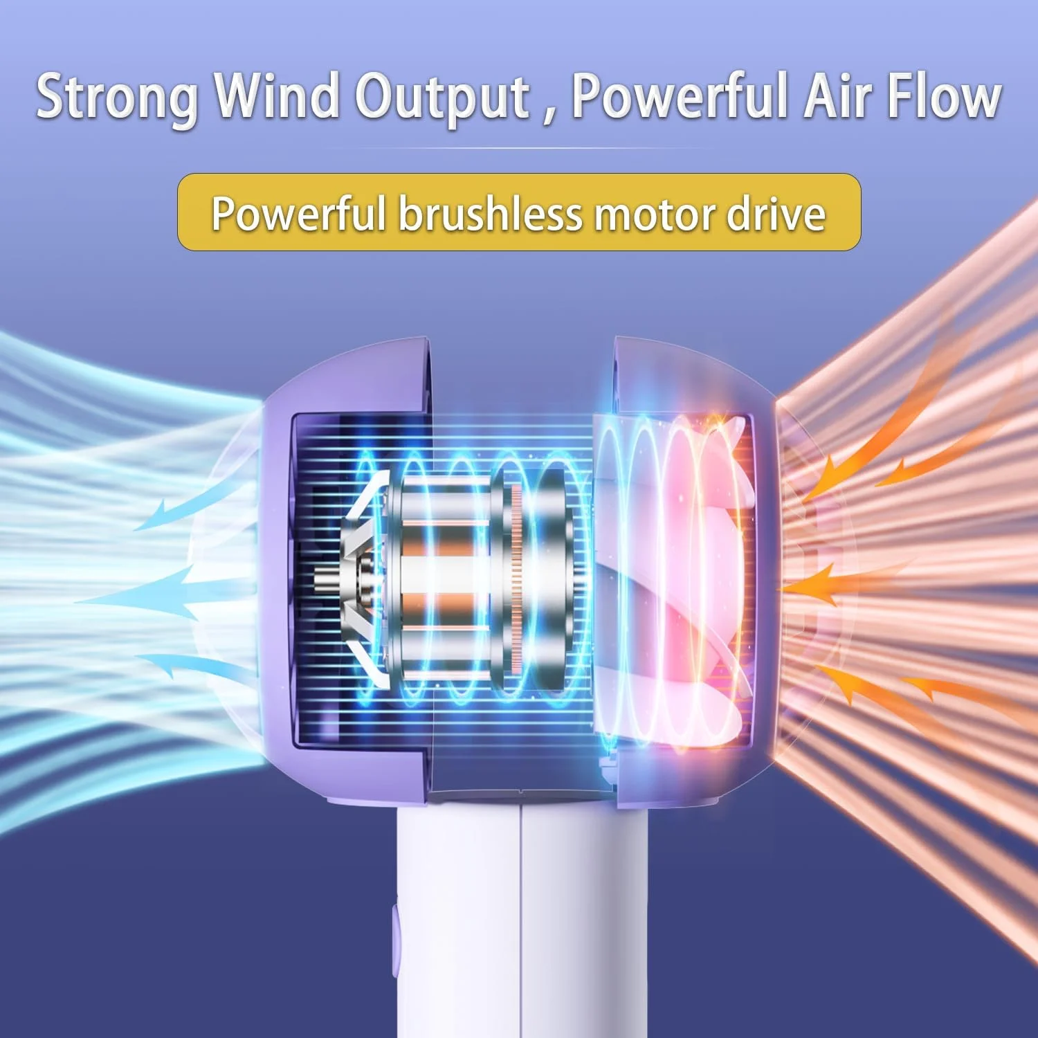 مروحة صغيرة محمولة، مروحة محمولة، تعديل سرعات USB قابلة لإعادة الشحن، مروحة محمولة قوية على شكل مصاصة لطيفة للنساء، والسفر،