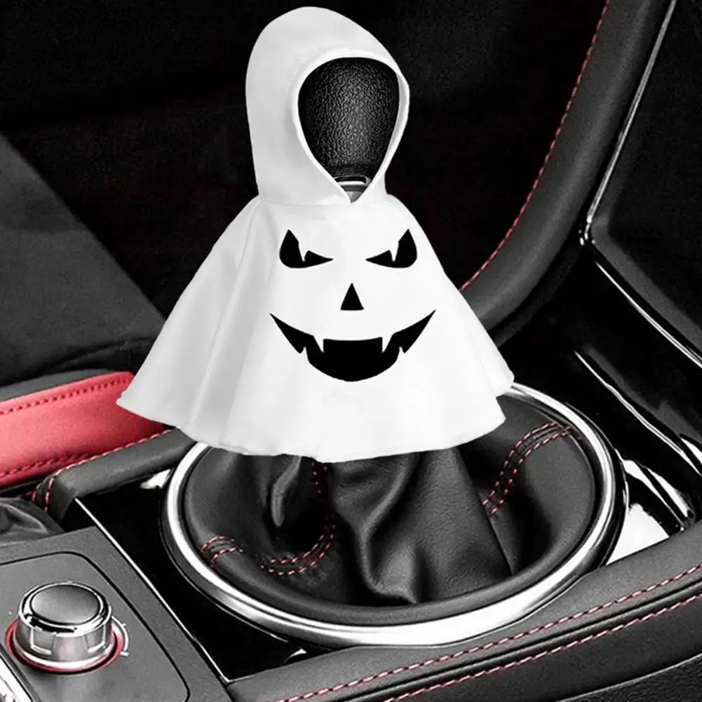 Halloween Goose Outfit Halloween Ghost Hoodie Goose Outfits for Car Gear Shift Cover Garden Statue Decoration Auto Hooded