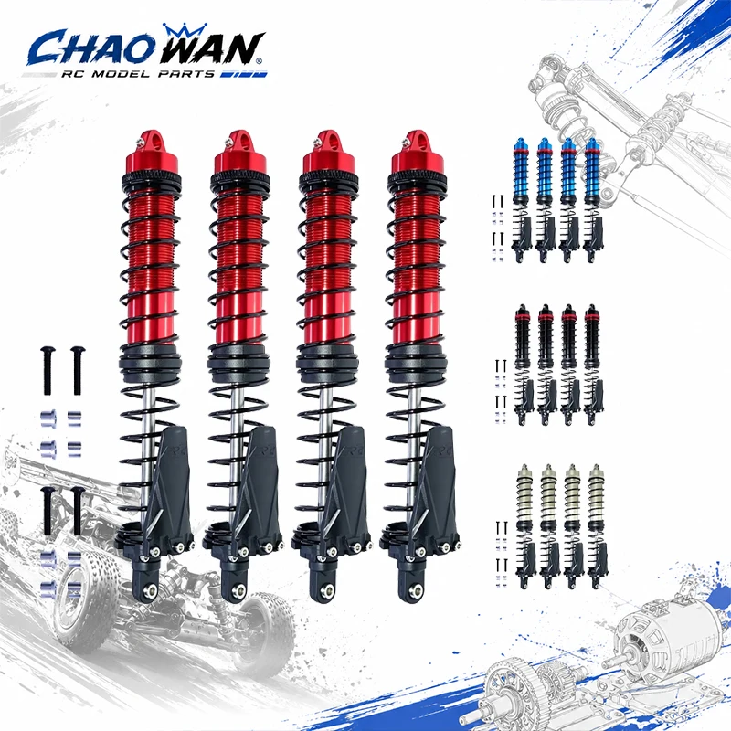 4pcs 160mm Metal Shock Absorber Damper 102365 for HPI 1/8 Savage Flux HP X XL 4.6 5.9 A720 RC Car Upgrade Dampers