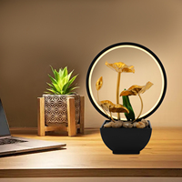 Tabletop Placement Water Fountain Indoor Relaxation Fountain Decoration With Color LED for Home Décor Office Soothing Sound