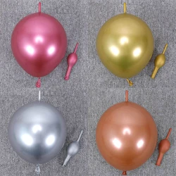 10PCS 6 Inch Thickened Tail Metal Balloon Birthday Party Wedding Decoration Celebration Baby Shower Anniversary