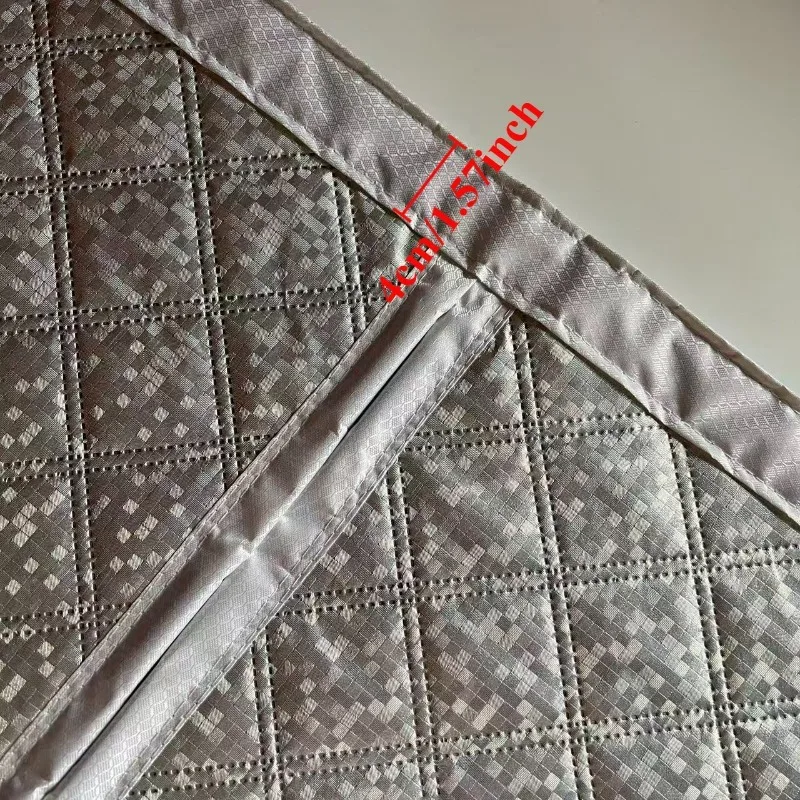 DNGT Magnetic Self‑adhesive Winter Thickened Cotton Window Curtain Windproof Soundproof Thermal Cold‑Resistant Home Window Cover
